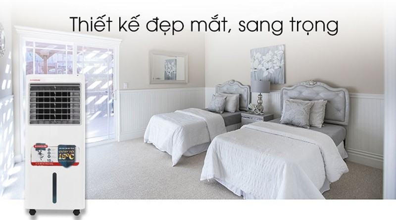 Quạt điều hòa Sunhouse SHD7721 thiết kế sang trọng