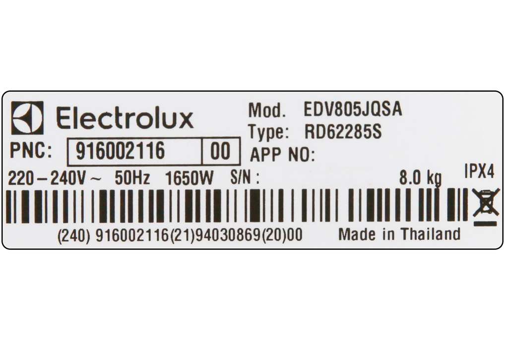 May Say Quan Ao Electrolux Edv805jqsa 9 Org