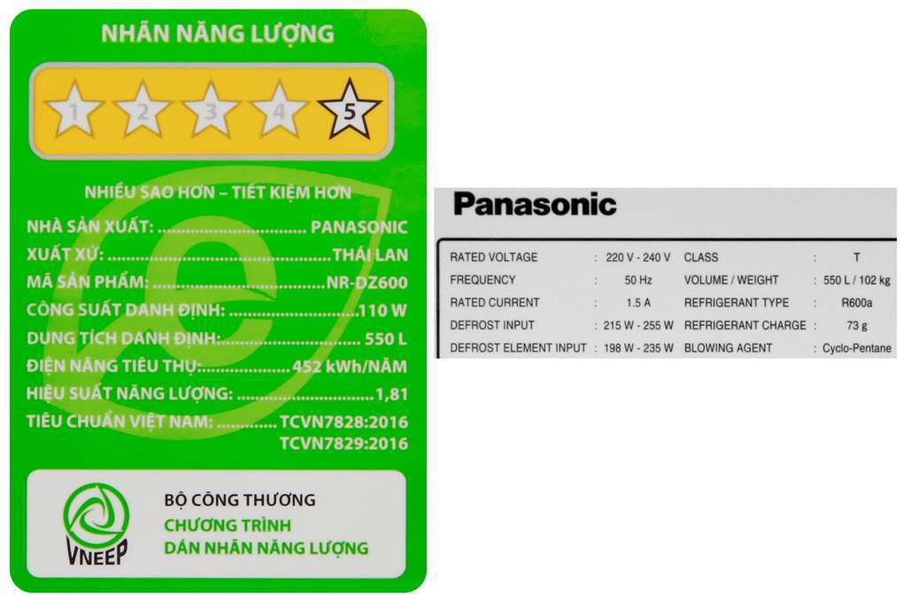 Tu Lanh Panasonic 550 Lit Nr Dz600gxvn 13