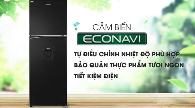 Cảm biến Econavi - Tủ lạnh Panasonic Inverter 326 lít NR-BL351WKVN