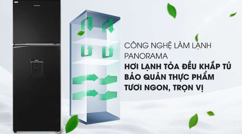 Công nghệ Panorama - Tủ lạnh Panasonic Inverter 326 lít NR-BL351WKVN