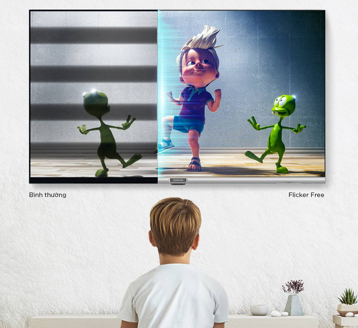 Flicker Free Tivi Coocaa 55s3u Pro